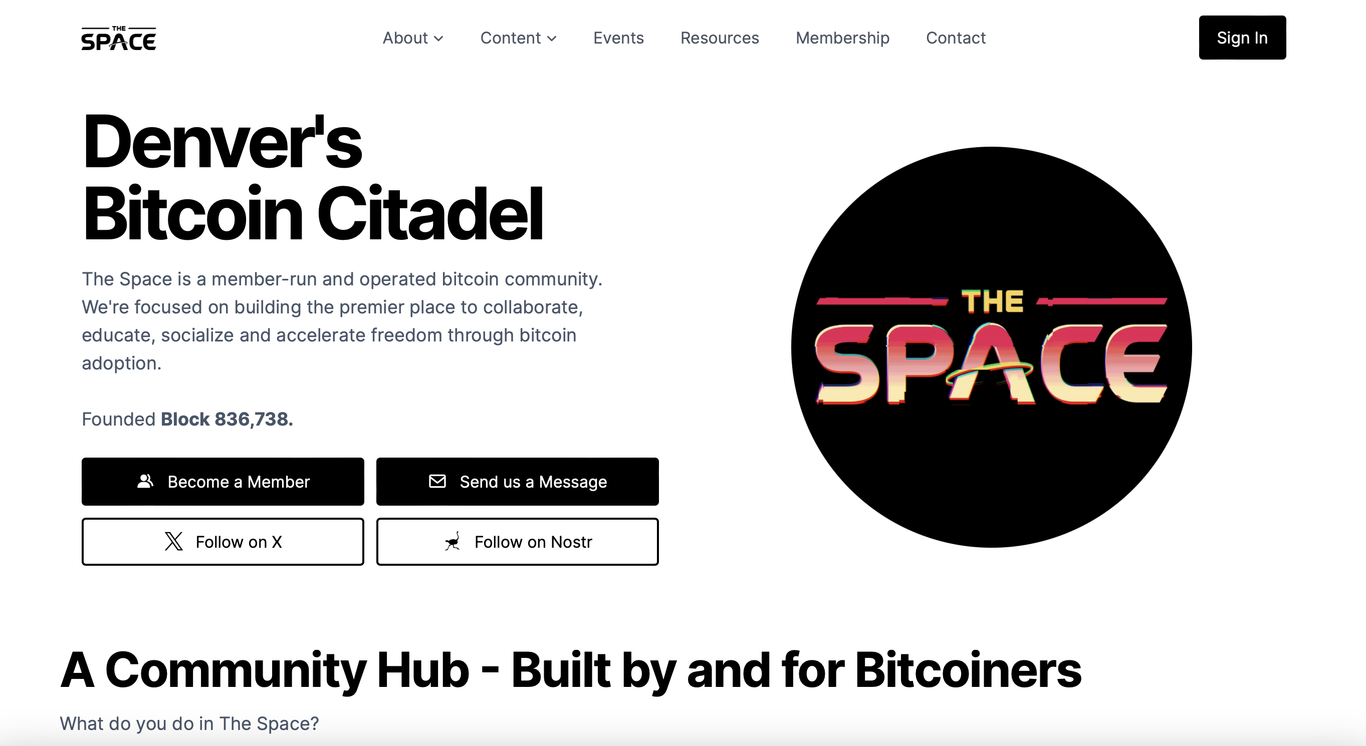 Website Coding Project - The Space